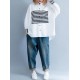 Stripe Split-joint White Shirt Stripe Split-joint White Shirt