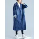 Original Lapel Long Sleeve Denim Outerwear&Trench Original Lapel Long Sleeve Denim Outerwear&Trench