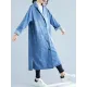 Original Lapel Long Sleeve Denim Outerwear&Trench Original Lapel Long Sleeve Denim Outerwear&Trench