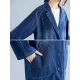 Original Lapel Long Sleeve Denim Outerwear&Trench Original Lapel Long Sleeve Denim Outerwear&Trench