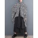 High-Low Loose Plaid Zipper Stand Collar Outerwear High-Low Loose Plaid Zipper Stand Collar Outerwear