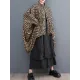High-Low Loose Plaid Zipper Stand Collar Outerwear High-Low Loose Plaid Zipper Stand Collar Outerwear