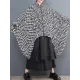 High-Low Loose Plaid Zipper Stand Collar Outerwear High-Low Loose Plaid Zipper Stand Collar Outerwear