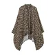 High-Low Loose Plaid Zipper Stand Collar Outerwear High-Low Loose Plaid Zipper Stand Collar Outerwear