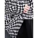 High-Low Loose Plaid Zipper Stand Collar Outerwear High-Low Loose Plaid Zipper Stand Collar Outerwear