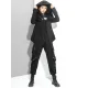 Original Solid Irregularity Elasticity Hooded Outwear Original Solid Irregularity Elasticity Hooded Outwear