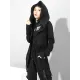 Original Solid Irregularity Elasticity Hooded Outwear Original Solid Irregularity Elasticity Hooded Outwear