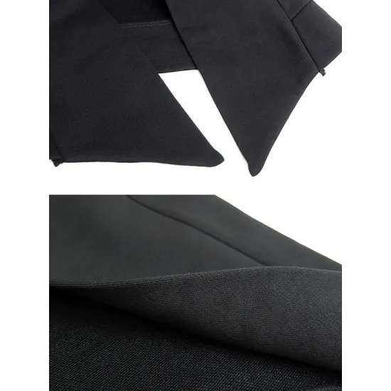 Original Solid Irregularity Elasticity Hooded Outwear Original Solid Irregularity Elasticity Hooded Outwear