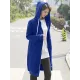 4Colors Drawstring Hooded Split-Joint Pocket Solid Color Zipper Outerwear 4Colors Drawstring Hooded Split-Joint Pocket Solid Color Zipper Outerwear