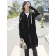 4Colors Drawstring Hooded Split-Joint Pocket Solid Color Zipper Outerwear 4Colors Drawstring Hooded Split-Joint Pocket Solid Color Zipper Outerwear