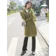 4Colors Drawstring Hooded Split-Joint Pocket Solid Color Zipper Outerwear 4Colors Drawstring Hooded Split-Joint Pocket Solid Color Zipper Outerwear