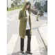 4Colors Drawstring Hooded Split-Joint Pocket Solid Color Zipper Outerwear 4Colors Drawstring Hooded Split-Joint Pocket Solid Color Zipper Outerwear