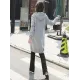 4Colors Drawstring Hooded Split-Joint Pocket Solid Color Zipper Outerwear 4Colors Drawstring Hooded Split-Joint Pocket Solid Color Zipper Outerwear