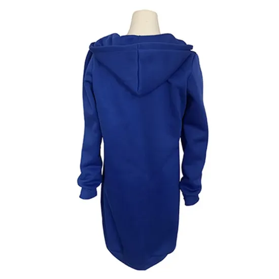 4Colors Drawstring Hooded Split-Joint Pocket Solid Color Zipper Outerwear 4Colors Drawstring Hooded Split-Joint Pocket Solid Color Zipper Outerwear