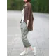 Vintage Solid Loose Cropped Batwing Sleeve Knitting Outwear Vintage Solid Loose Cropped Batwing Sleeve Knitting Outwear