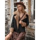 Casual Loose Solid Color Lapel Collar Jackets&Coat Casual Loose Solid Color Lapel Collar Jackets&Coat