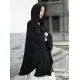 Simple Solid Loose Batwing Sleeve Hood Cape Simple Solid Loose Batwing Sleeve Hood Cape