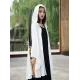 Simple Solid Loose Batwing Sleeve Hood Cape Simple Solid Loose Batwing Sleeve Hood Cape