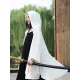 Simple Solid Loose Batwing Sleeve Hood Cape Simple Solid Loose Batwing Sleeve Hood Cape