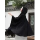 Simple Solid Loose Batwing Sleeve Hood Cape Simple Solid Loose Batwing Sleeve Hood Cape