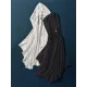 Simple Solid Loose Batwing Sleeve Hood Cape Simple Solid Loose Batwing Sleeve Hood Cape