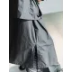 Loose Split-Joint Black False Two Trench Coat Loose Split-Joint Black False Two Trench Coat