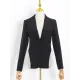 Backless Chains Long Sleeves Notched Collar Outerwear Blazer Backless Chains Long Sleeves Notched Collar Outerwear Blazer