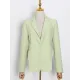 Backless Chains Long Sleeves Notched Collar Outerwear Blazer Backless Chains Long Sleeves Notched Collar Outerwear Blazer