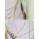Backless Chains Long Sleeves Notched Collar Outerwear Blazer Backless Chains Long Sleeves Notched Collar Outerwear Blazer
