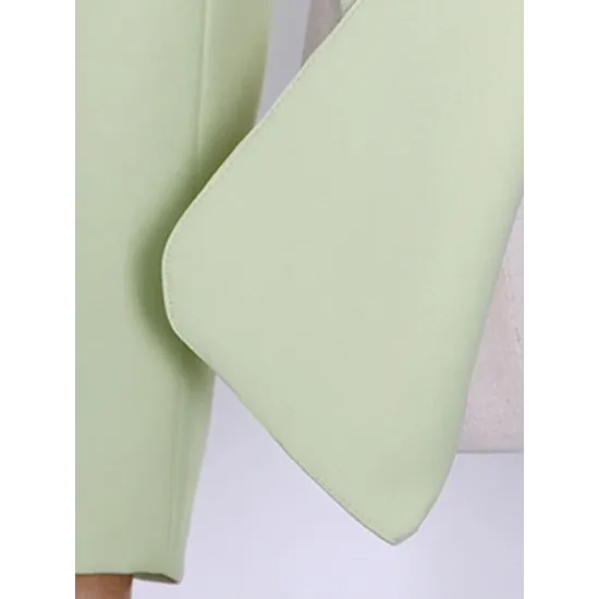 Backless Chains Long Sleeves Notched Collar Outerwear Blazer Backless Chains Long Sleeves Notched Collar Outerwear Blazer