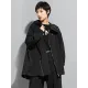 Fashion Irregularity Loose Solid Color Zipper Hooded Outerwear Fashion Irregularity Loose Solid Color Zipper Hooded Outerwear