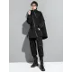 Fashion Irregularity Loose Solid Color Zipper Hooded Outerwear Fashion Irregularity Loose Solid Color Zipper Hooded Outerwear