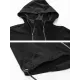 Fashion Irregularity Loose Solid Color Zipper Hooded Outerwear Fashion Irregularity Loose Solid Color Zipper Hooded Outerwear
