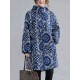 Vintage Ramie Cotton Printing Outerwear&Coat Vintage Ramie Cotton Printing Outerwear&Coat