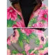 Artistic Retro Velvet Floral Printed Zipper Hooded Long Sleeves Outwear Artistic Retro Velvet Floral Printed Zipper Hooded Long Sleeves Outwear