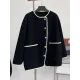 Asymmetric Buttoned Pockets Split-Joint Long Sleeves Loose Round-Neck Woolen Coat Asymmetric Buttoned Pockets Split-Joint Long Sleeves Loose Round-Neck Woolen Coat