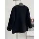Asymmetric Buttoned Pockets Split-Joint Long Sleeves Loose Round-Neck Woolen Coat Asymmetric Buttoned Pockets Split-Joint Long Sleeves Loose Round-Neck Woolen Coat