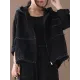 Original Solid Hooded Denim Outwear Original Solid Hooded Denim Outwear