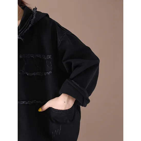Original Solid Hooded Denim Outwear Original Solid Hooded Denim Outwear