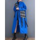 Original Long Sleeves Loose Contrast Color Plaid Split-Joint Zipper Stand Collar Outerwear Original Long Sleeves Loose Contrast Color Plaid Split-Joint Zipper Stand Collar Outerwear