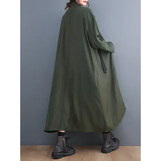 Original Long Sleeves Loose Contrast Color Plaid Split-Joint Zipper Stand Collar Outerwear Original Long Sleeves Loose Contrast Color Plaid Split-Joint Zipper Stand Collar Outerwear