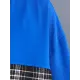 Original Long Sleeves Loose Contrast Color Plaid Split-Joint Zipper Stand Collar Outerwear Original Long Sleeves Loose Contrast Color Plaid Split-Joint Zipper Stand Collar Outerwear
