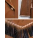 Casual Loose Tasseled Solid Color Lapel Collar Jackets&Coat Casual Loose Tasseled Solid Color Lapel Collar Jackets&Coat
