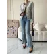 Fashion Long Sleeves Loose Buttoned Round-Neck Outerwear Fashion Long Sleeves Loose Buttoned Round-Neck Outerwear