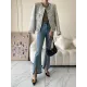 Fashion Long Sleeves Loose Buttoned Round-Neck Outerwear Fashion Long Sleeves Loose Buttoned Round-Neck Outerwear