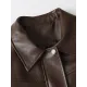 Solid Color Split-Joint Zipper Long Sleeves Loose Lapel Jackets&Coats Solid Color Split-Joint Zipper Long Sleeves Loose Lapel Jackets&Coats