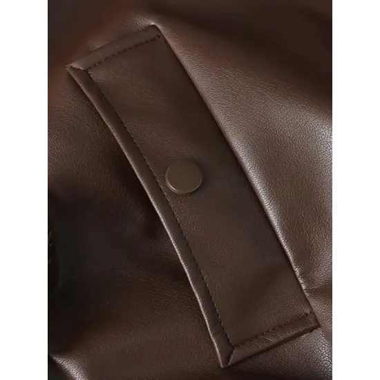 Solid Color Split-Joint Zipper Long Sleeves Loose Lapel Jackets&Coats Solid Color Split-Joint Zipper Long Sleeves Loose Lapel Jackets&Coats