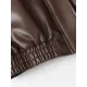 Solid Color Split-Joint Zipper Long Sleeves Loose Lapel Jackets&Coats Solid Color Split-Joint Zipper Long Sleeves Loose Lapel Jackets&Coats