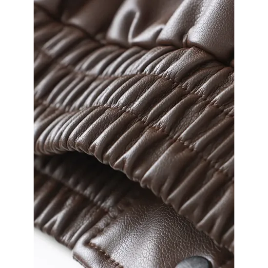 Solid Color Split-Joint Zipper Long Sleeves Loose Lapel Jackets&Coats Solid Color Split-Joint Zipper Long Sleeves Loose Lapel Jackets&Coats