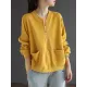Simple Long Sleeves Loose Solid Color Zipper Stand Collar Outerwear Simple Long Sleeves Loose Solid Color Zipper Stand Collar Outerwear